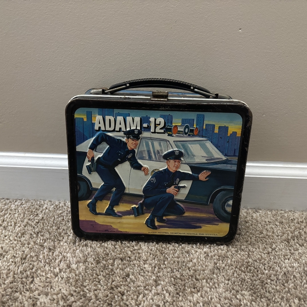 Vintage 1972 Adam 12 Metal Lunchbox
